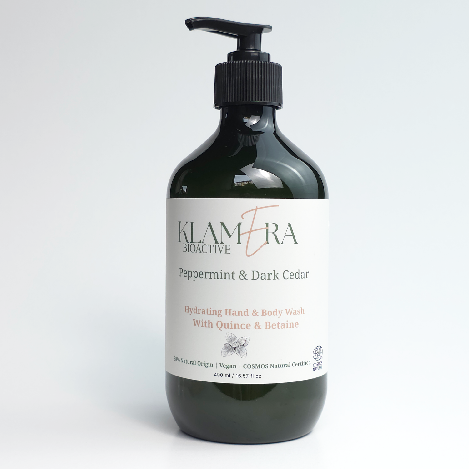 Hand & Body Wash, Peppermint & Dark Cedar